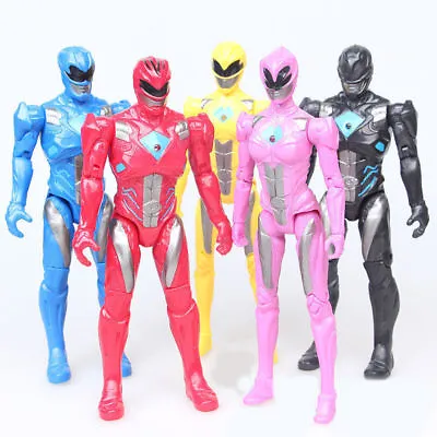 5pcs Power Rangers Superhero Action Figurine Doll Kid Cake Topper Decor Play Toy • $23.95