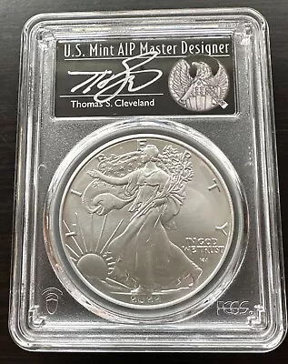 2022 MS70 FDOI PCGS Silver Eagle Thomas Cleveland Master Design Label No Reserve • $0.99