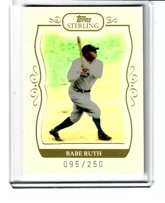 2008 Topps Sterling #5 Babe Ruth Serial #095/250 • $38