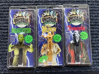 Universal Monsters Watches Dracula Frankenstein Mummy MIP Sealed Nelsonic 1995 • $64.99