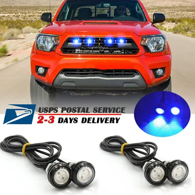 Universal Blue Eagle Eye LED Fog DRL Daytime Running Light Bulbs Car Motorcycle • $8.45