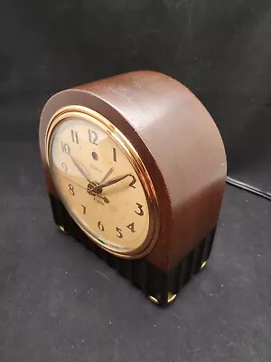 Vintage General Electric Alarm Clock Model 7H95 Colonade Art Deco Style Works!  • $59.99