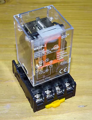 NEW 8-pin Relay 12V DC Coil DPDT Contacts 10 Amps Octal Socket MK2P-I • $18