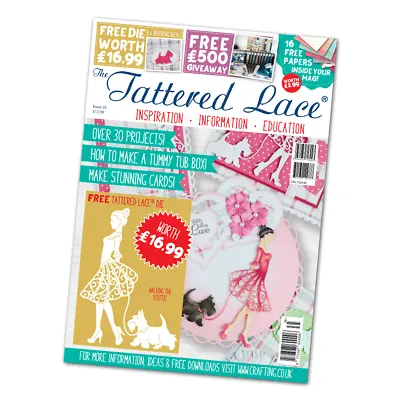 Tattered Lace Issue 35 Magazine-Walking The Scottie Die -Papers Inspiration- NEW • £6.95