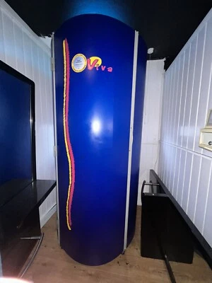 Tansun Viva Commercial Sunbed Blue - New Tubes & Meter • £499