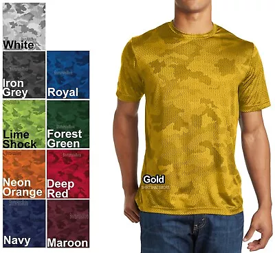 Mens Moisture Wicking Digital Camo Athletic T-Shirt Tagless XS-XL 2X 3X 4X NEW • $15.99
