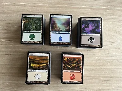 Magic The Gathering Bundle 100x BASIC LANDS • £6.99