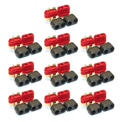 10 Pairs T Plug Male Female Deans Connectors Adapter For RC Car Lipo Battery • $8.68