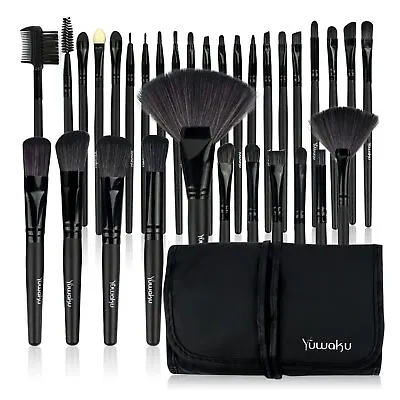 Makeup Brushes 32pcs Yuwaku Professional Makeup Brush Set Kabuki Face Eyes Sha • $13.30