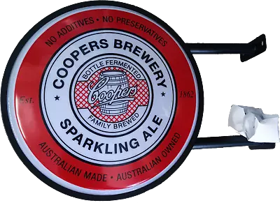 Coopers Brewery Sparkling Ale RED Bar Lighting Wall Sign Light LED Easter Gifts • $197.76
