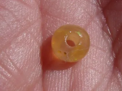 0.82 Ct. Round Cut Mexican Cantera Fire Opal Bead. • $45