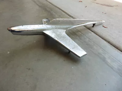 Original Ford 1950s Mid Century Rocket Jet Plane Style Hood Ornament As Found @@ • $19.99