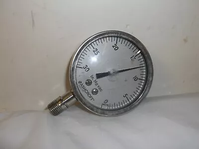 $34.99 • Buy VINTAGE ASHCROFT DURALIFE 0-30 In Hg VAC VACUUM GUAGE COMMERICAL PRESSURE GAUGE