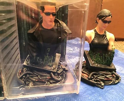 Matrix Neo & Trinity Mini-Busts - 2 For 1 Price! - Gentile Giant - MINT • $25