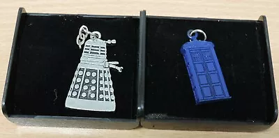 Dr Doctor Who Pewter Dalek & Tardis Keyring Set By Canal+ Image UK SK111 NN 16 • £12.99