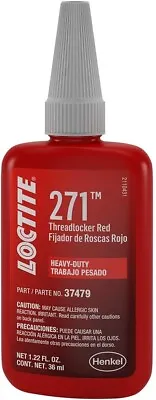 New Loctite 271 High Strength Threadlock  All Metal Adhesive Glue 50ml USA • $16.99