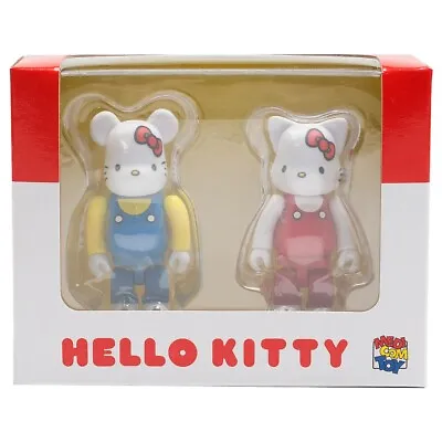 Medicom BE@RBRICK Hello Kitty 100% Bearbrick And Nyabrick Figure Set • $45