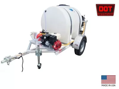 SPRAYER - DOT Highway Rated Trailer - 21 GPM - 725 PSI - Electric Reel - 300 Gal • $13847.12