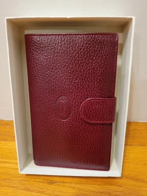 $49.95 • Buy Cartier Paris, Burgundy Leather Coin, Purse Wallet W/Insert, An Estate Find!