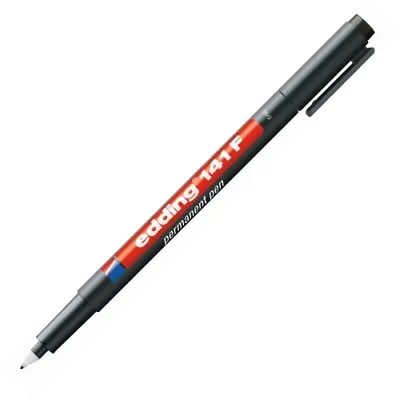 Edding 141F Pens Fine OHP Black Marker Also For Scafftag Pen Clip Holder • £2.99