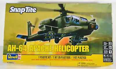 Revell 1/72 SnapTite AH-64 Apache Helicopter Model KIT #85-1183 - SEALED BOX • $13.49