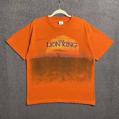 Vintage 90s Disney Design LION KING T-shirt Large Double Sided Made In USA • $56