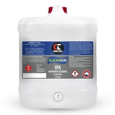 $155 • Buy Kleanium™ 99.8% Pure IPA Isopropyl Alcohol Spray 20 Litre