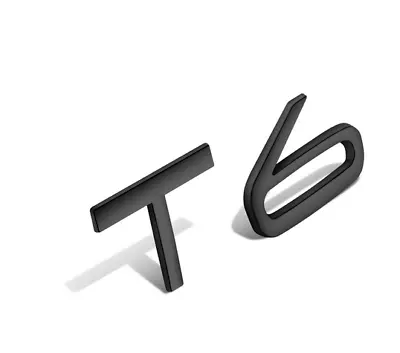 For VOLVO T6 Matte Black Rear Boot Trunk Emblem Sticker Letter Badge XC40 XC60 • $16.95