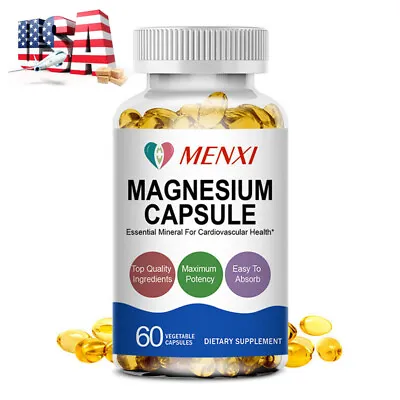 Magnesium Glycinate High AbsorptionImproved SleepStress & Anxiety Relief 500MG • $11.29