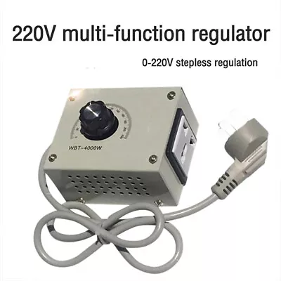 220V 4000W Variable Voltage Regulator Speed Motor Fan Control Controller AU Plug • £16.48