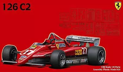 Fujimi Model 1/20 F-1 GP-1 Ferrari 126 C2 1982 San Marino GP From Japan New • $81.16