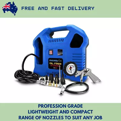 Chicago Air Mini Portable Air Compressor 180L/min 116PSI 240V Oil Free High Flow • $164.95