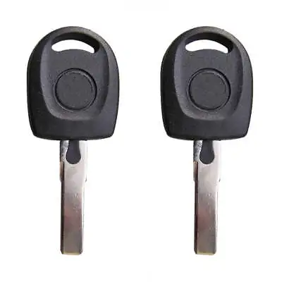 $11.31 • Buy 2 New Uncut Transponder Key Replacement For Volkswagen ID48 CAN Chip HU66T24