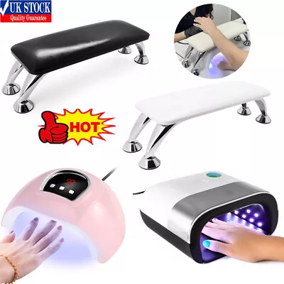 Nail Art Beauty Hand Holder Cushion Pillow Arm Rest Table UV Led Nail Manicure • £7.99