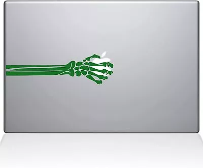 The Decal Guru Skeleton Hand MacBook Decal Vinyl Sticker 15  MacBook Pro Green • $7.95