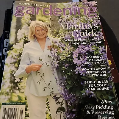 MARTHA STEWART GARDENING Magazine - SPECIAL 2024- GUIDE To What To Plant  T-465 • $10.50