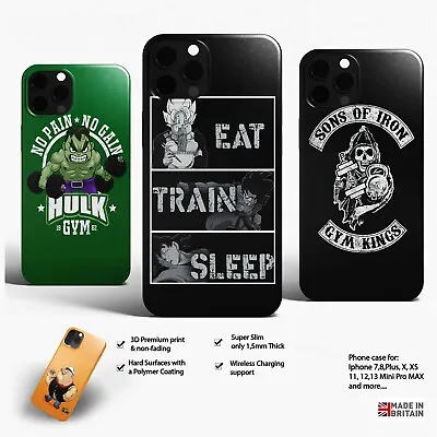 £4.99 • Buy Gym Dragon Ball Hulk Popeye Phone CASE PHONE 14 13 12 11 X 8 Pro Max Mini