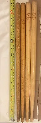 2 Pair LEEDY & LUDWIG 2S & 3S Street Rare Vintage Drum Sticks Marching Concert • $49.98