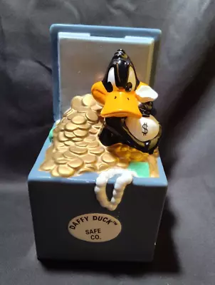 Vintage Daffy Duck Money Bags Ceramic Coin Bank Warner Brothers 1989 Small Chip • $35