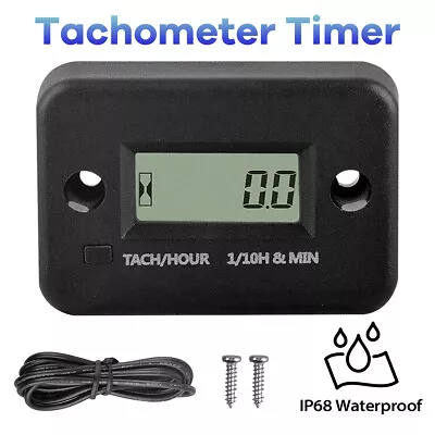 Chainsaw Engine Tach Hour Meter Digital Tachometer Lawn Mower 2 Stroke CN • $10.79