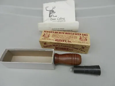 $47.99 • Buy Herter's 903 Deer Master Deer Call W/ Box/ Paperwork Unused?  Patent Pending