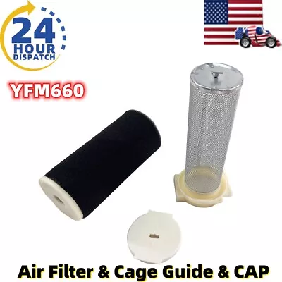 For Yamaha Warrior Raptor Wolverine 350 Air Filter & Cage Guide & CAP Kit YFM350 • $13.85