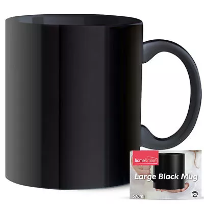 1-12 Extra Large Big Mug Black 1 One Pint Giant Jumbo Coffee Tea Chunky Soup Cup • £7.99