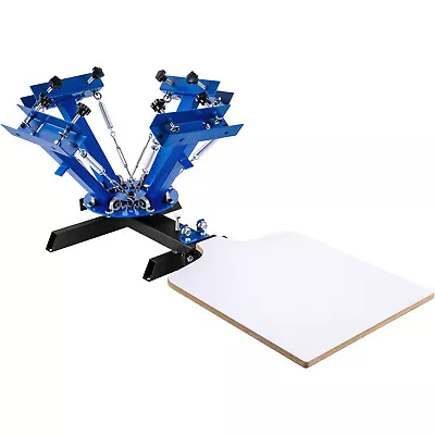 £121.34 • Buy VEVOR 4Color1 Station Silk Screen Printing Machine T-Shirt Press Equipment Kit