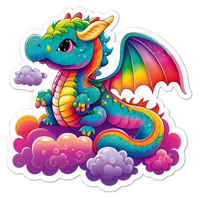 Rainbow Cloud Dragon Sticker • £3.82