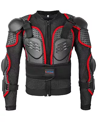 Kids Motorcycle Jacket Children Youth Dirt Bike GearMotorcross Armor Protect... • $76.38