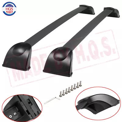 Black Pair Aluminum Bolt-On Roof Rack Rail Cross Bar For 2007-2012 MAZDA CX-7 • $132.97