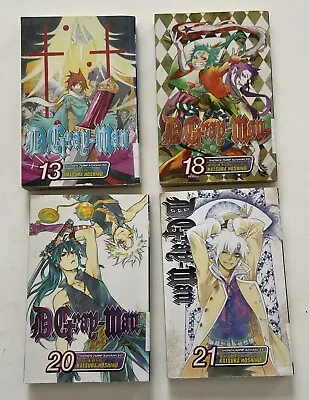 D.GRAY-MAN English Manga Volumes 13 18 20 21 Hoshino Lot Ex-Library Graphic Nove • $13