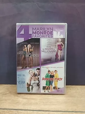 Marilyn Monroe 4 Favorites Gentlemen Prefer Blondes+ 2014 DVD Brand New & Sealed • $19.99