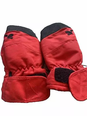 Muddle Puddles Gloves Red 4-5 Mits • £0.99